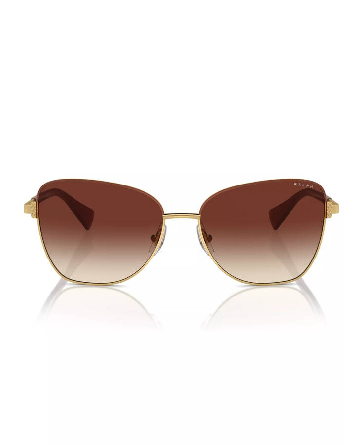 Women's Sunglasses, Ra4146 Shiny Gold, Brown - 5