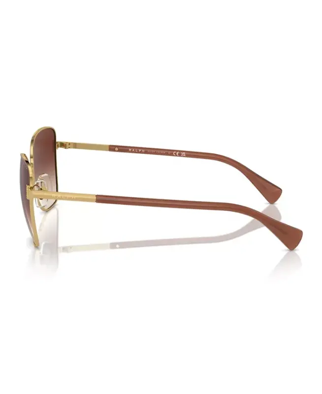 Women's Sunglasses, Ra4146-Shiny Gold, Brown - 2
