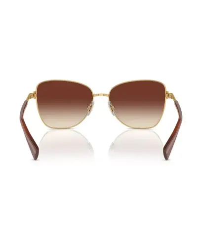 Women's Sunglasses, Ra4146-Shiny Gold, Brown - 3