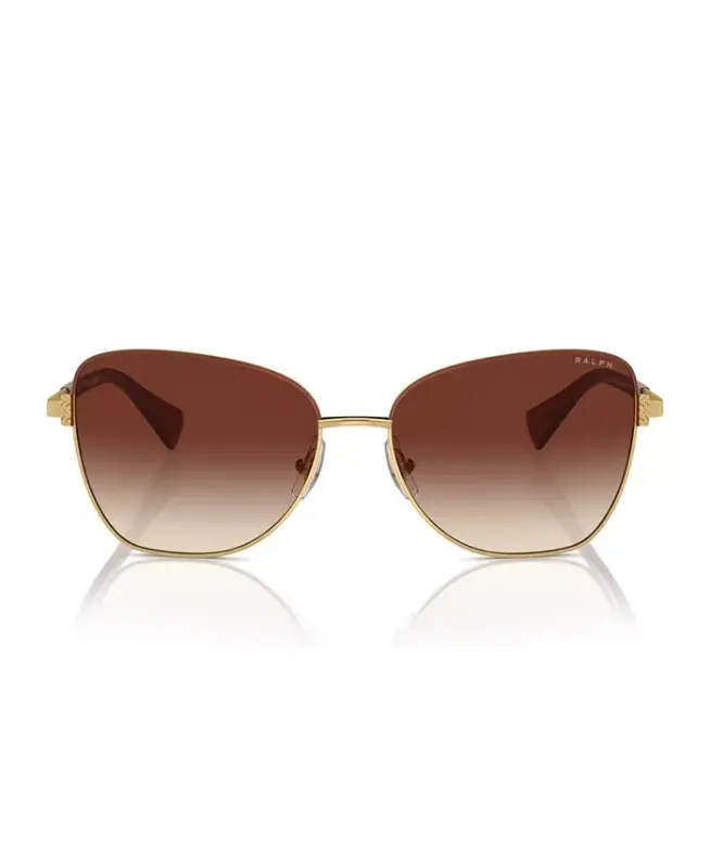 Women's Sunglasses, Ra4146-Shiny Gold, Brown - 5