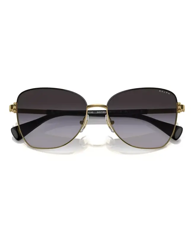 Women's Sunglasses, Ra4146-Shiny Gold, Gray - 4