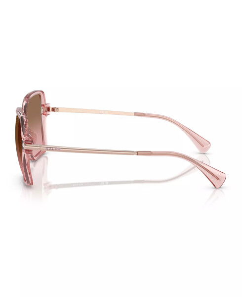 Women's Sunglasses RA5319U Shiny Transparent Pink - 3