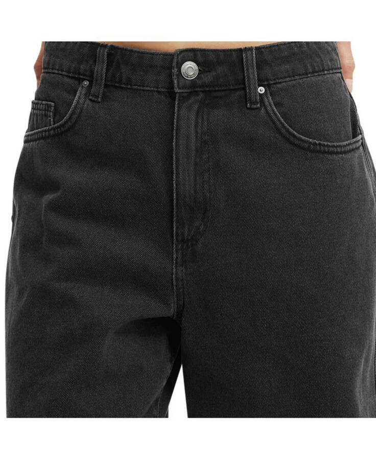 Women's Super Baggy Denim Jort Shorts - Graphite Black - 7