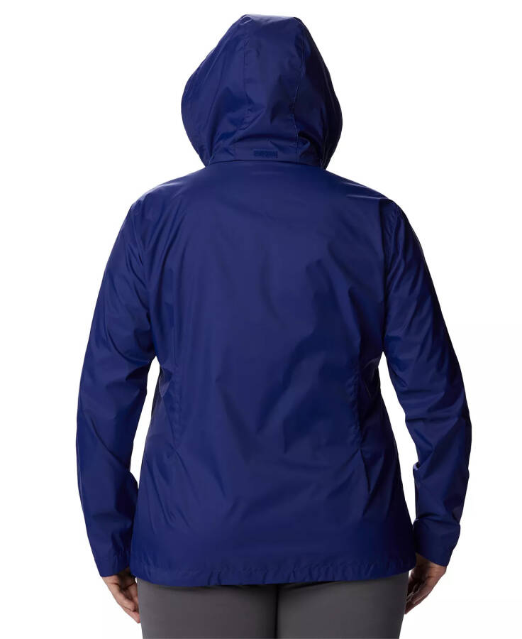 Women's Switchback Waterproof Packable Rain Jacket, XS-3X Dark Sapphire - 2