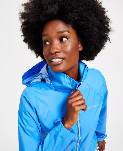 Women's Switchback Waterproof Packable Rain Jacket, XS-3X Harbor Blue - 4