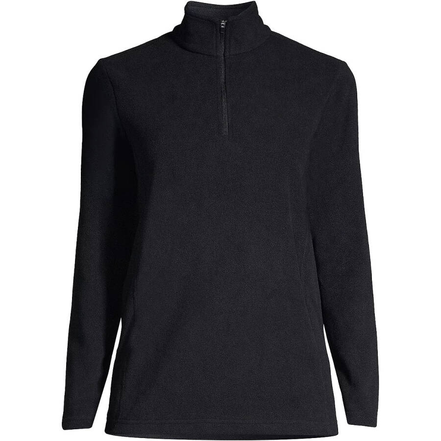 Women's Tall Anyweather Fleece Quarter Zip Pullover Black - 4