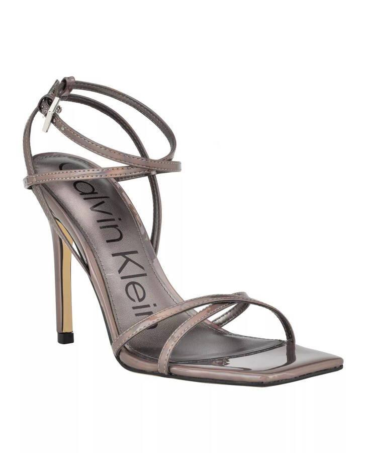 Women's Tegin Strappy Dress High Heel Sandals Pewter - 1