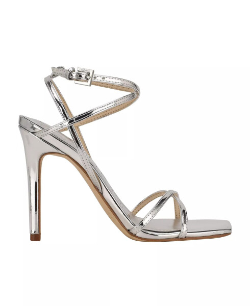 Women's Tegin Strappy Dress High Heel Sandals Silver - 2