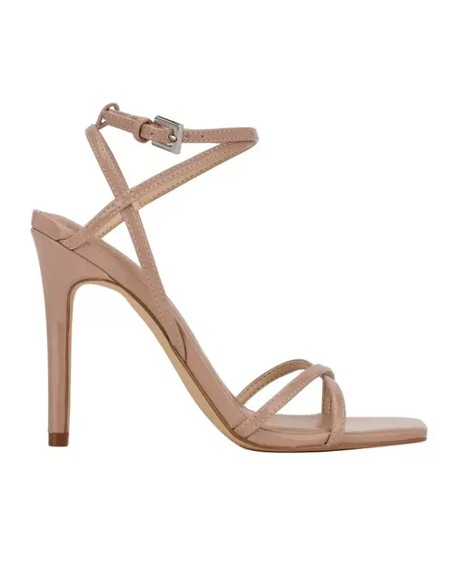 Women's Tegin Strappy High Stiletto Dress Sandals - Nude Patent - 3