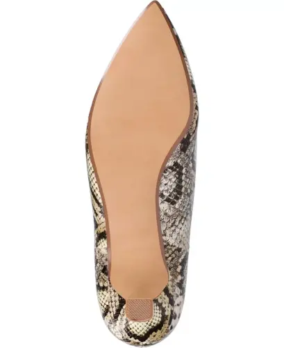 Women's Tenlee Pointed Toe Kitten Heel Dress Booties - Snake - 5