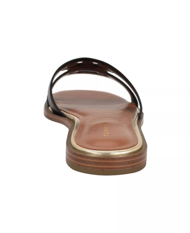 Women's Terenz Logo Strap Flat Slide Sandals - 3