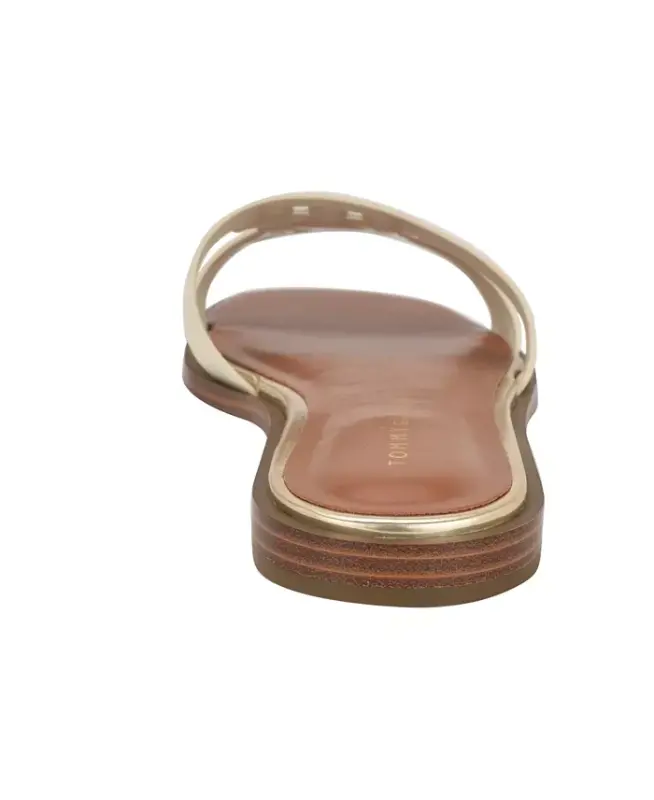 Women's Terenz Logo Strap Flat Slide Sandals - 3