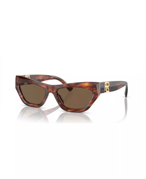 Women's The Kiera Sunglasses RL8218U Striped Havana - 1