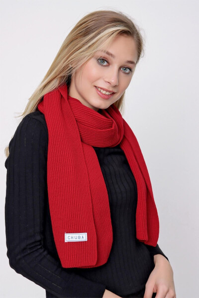 Women's Thessaloniki Knit Scarf Red 22wk271 - 1