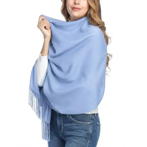 Womens Thick Oversized PasModazoneina Shawl Wrap Scarves Soft Winter Warm Blanket | Womens Gifts Extra Large Long Wayfarer Travel Blanket - 1