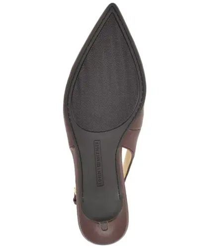 Women's Tienna Kitten Heel Slingback Pump - Dark Red - 5
