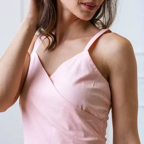 Women's Tiered Wrap Dress - HOPE & HENRY (1)