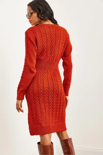 Women's Tile Belted Slit Braided Mini - 7