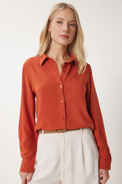 Women's Tile Comfortable Fit Viscose Shirt TO00153 - 3