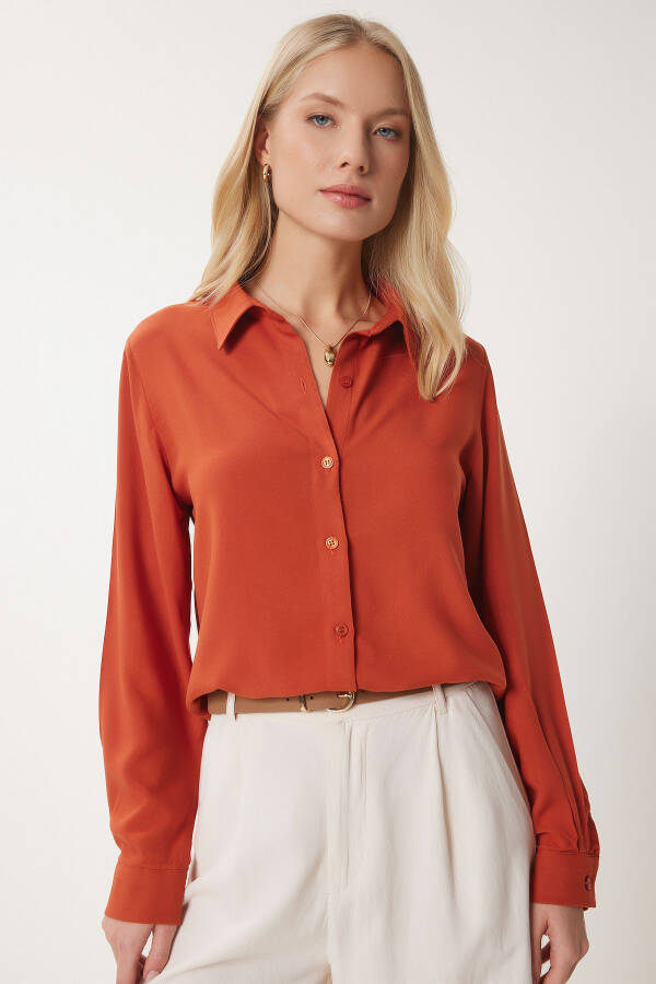 Women's Tile Comfortable Fit Viscose Shirt TO00153 - 3