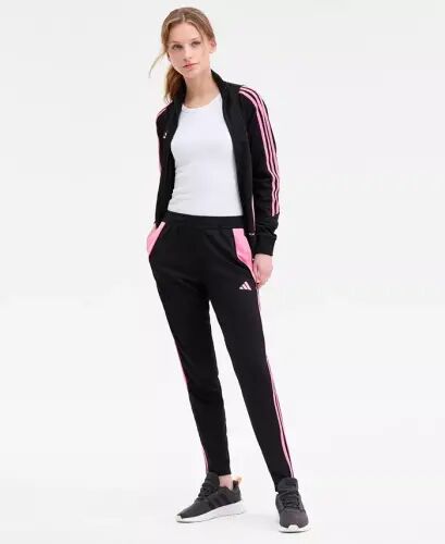 Women's Tiro 24 Slim-Fit Training Pants - Black/easy Pink - 1