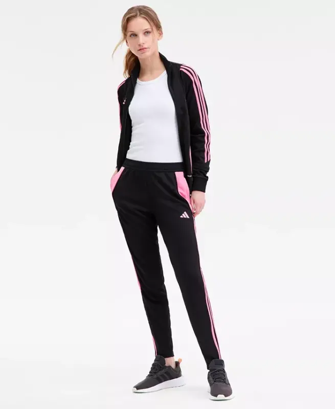 Women's Tiro 24 Slim-Fit Training Pants - Black/easy Pink - 1