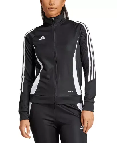 Women's Tiro 24 Zip-Up Track Jacket-Black/white - 5