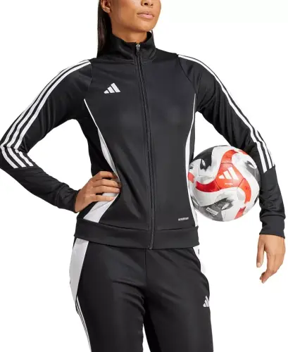 Women's Tiro 24 Zip-Up Track Jacket-Black/white - 1