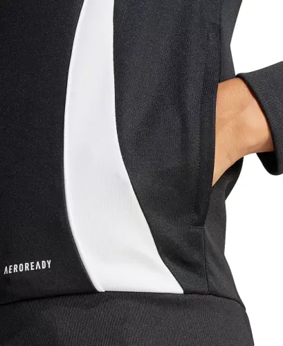 Women's Tiro 24 Zip-Up Track Jacket-Black/white - 4