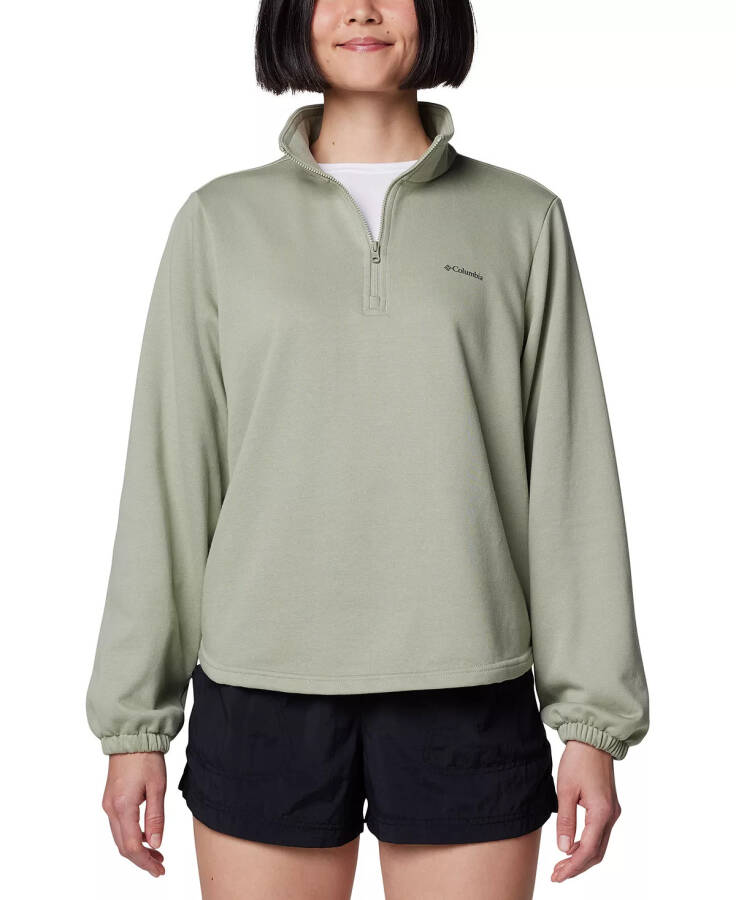 Women's Trek French Terry Half Zip Sweatshirt Safari - 6