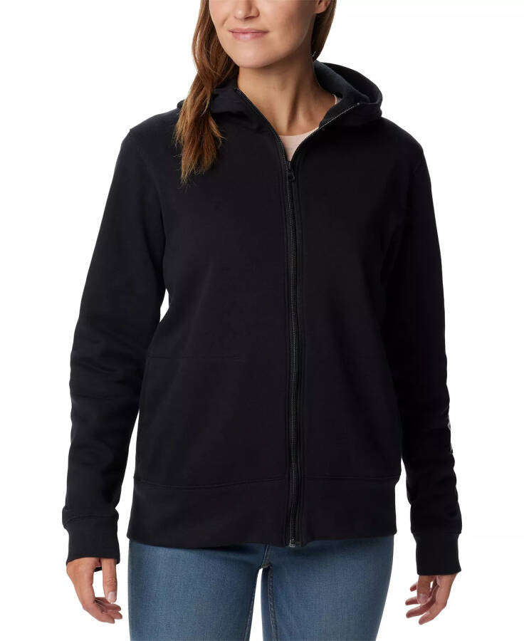 Women's Trek II Graphic Full-Zip Hoodie Black - 4