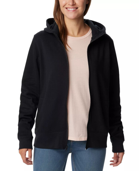 Women's Trek II Graphic Full-Zip Hoodie Black, White Lo - 3