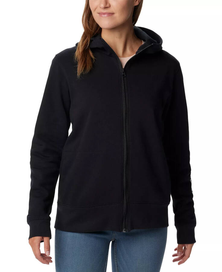 Women's Trek II Graphic Full-Zip Hoodie Black, White Lo - 5