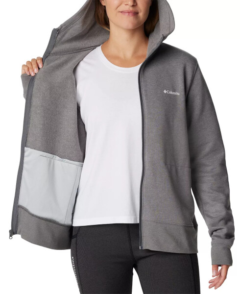 Women's Trek II Graphic Full-Zip Hoodie City Grey - 3