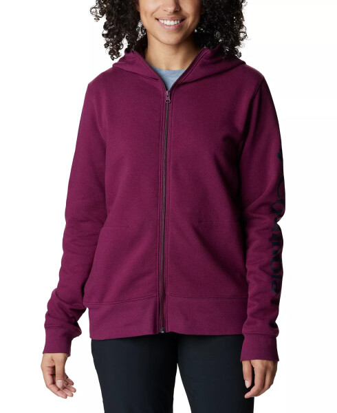 Women's Trek II Graphic Full-Zip Hoodie Marionberry - 1