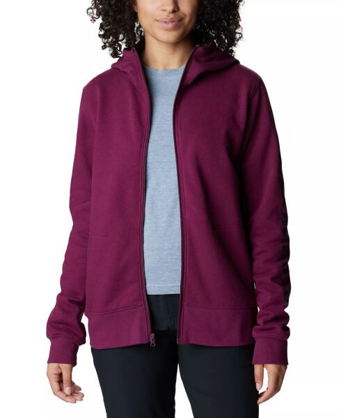 Women's Trek II Graphic Full-Zip Hoodie Marionberry - 4