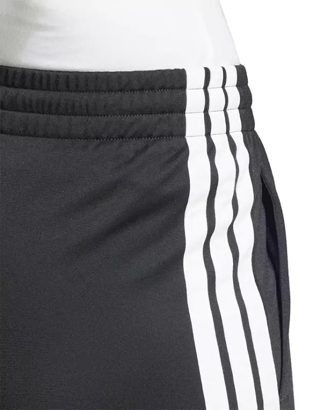 Women's Tricot 3-Stripes Track Pants-Black/White - 4