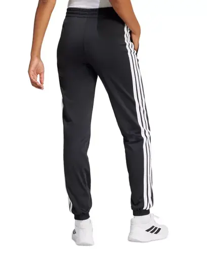 Women's Tricot 3-Stripes Track Pants-Black/White - 5