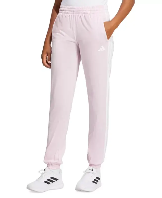 Women's Tricot 3-Stripes Track Pants-Clear Pink - ADIDAS