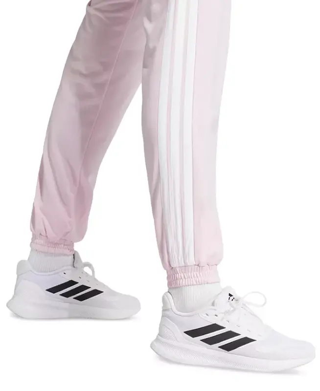 Women's Tricot 3-Stripes Track Pants-Clear Pink - 3