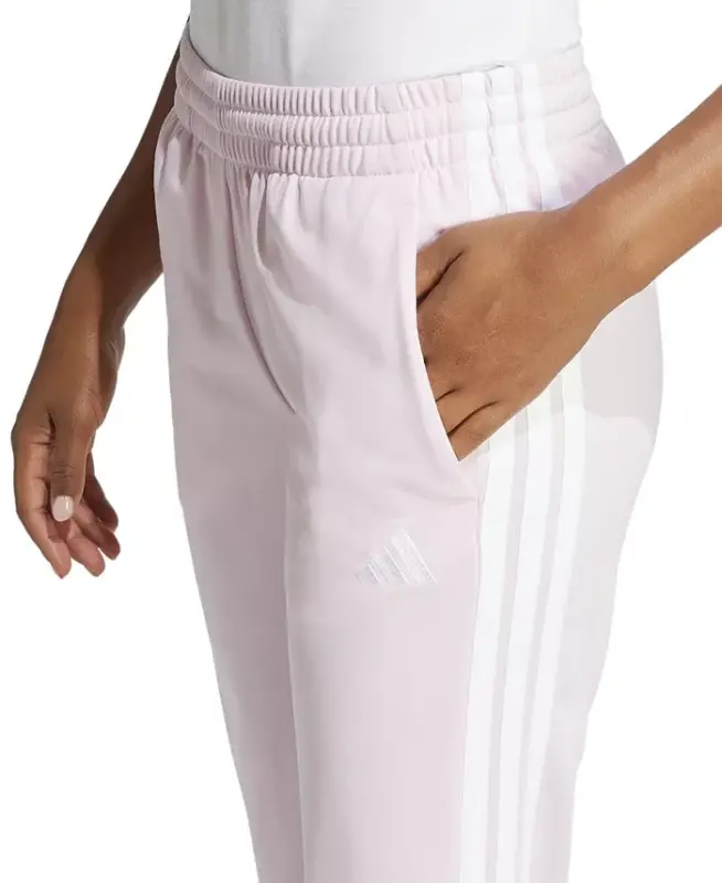 Women's Tricot 3-Stripes Track Pants-Clear Pink - 4