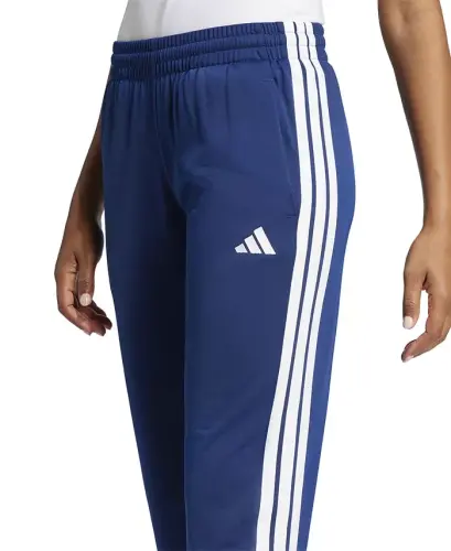 Women's Tricot 3-Stripes Track Pants-Dark Blue/white - 4