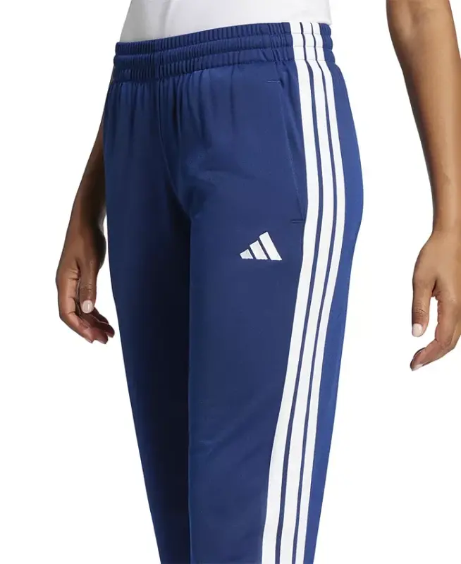 Women's Tricot 3-Stripes Track Pants-Dark Blue/white - 4
