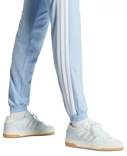Women's Tricot 3-Stripes Track Pants - Glow Blue/white - 4