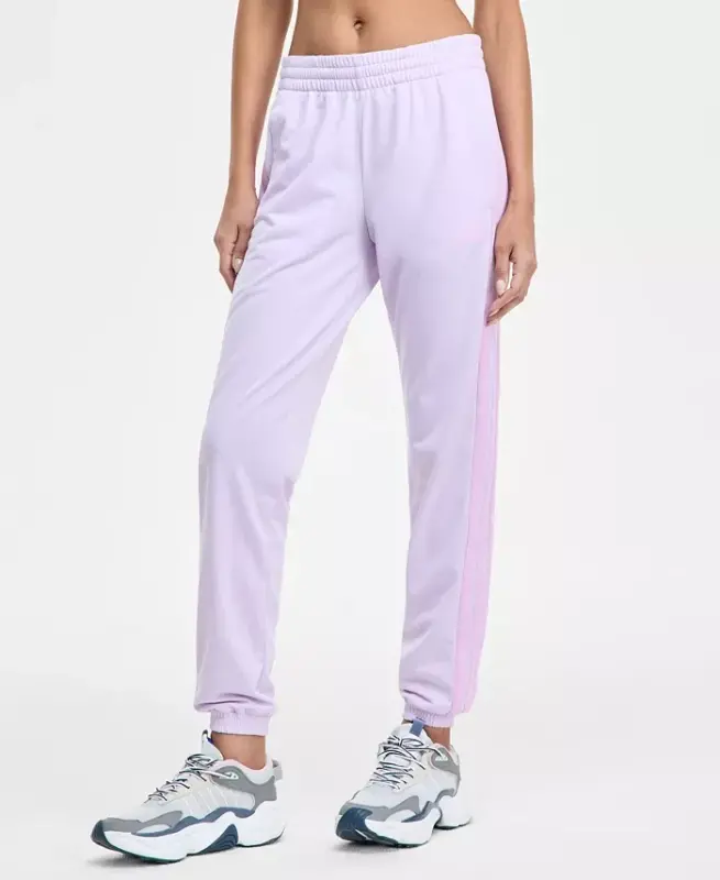 Women's Tricot 3-Stripes Track Pants-Ice Lavendar - 3