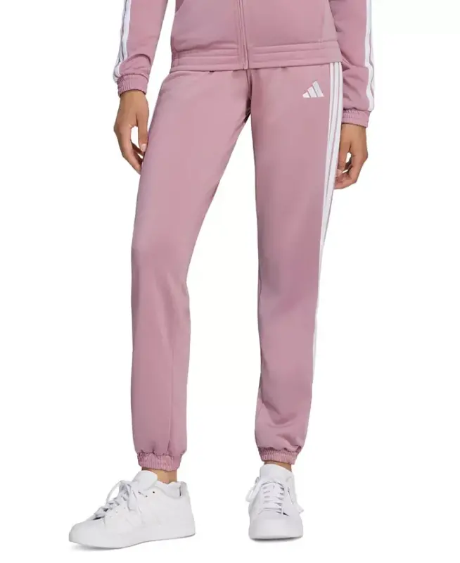 Women's Tricot 3-Stripes Track Pants - Magic Mauve/white - 1
