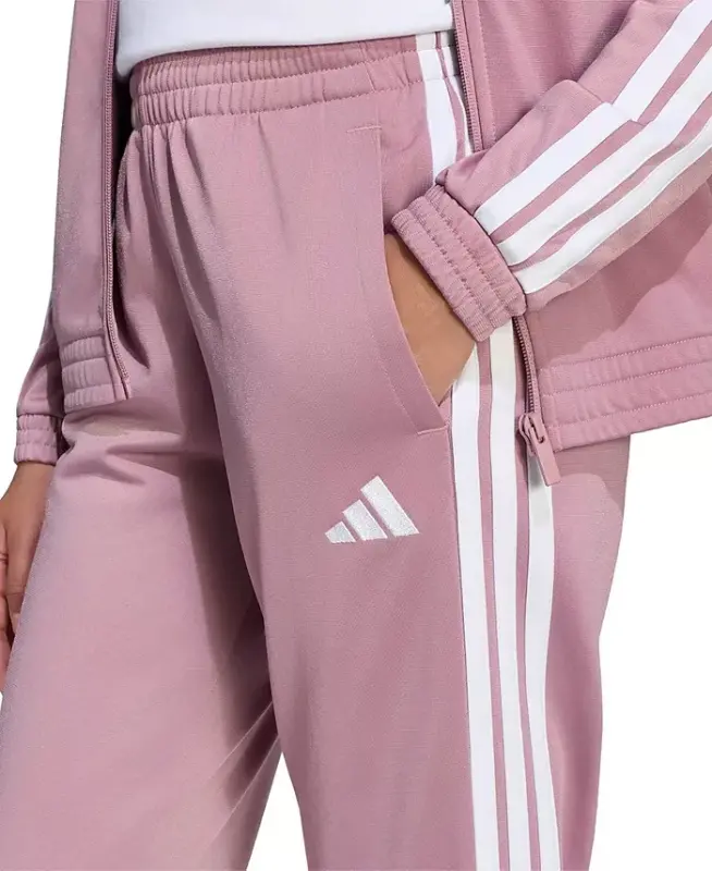 Women's Tricot 3-Stripes Track Pants - Magic Mauve/white - 3