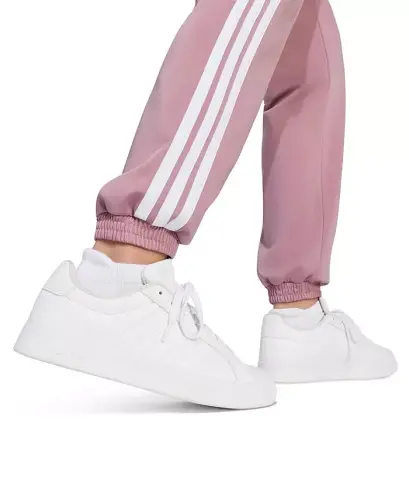 Women's Tricot 3-Stripes Track Pants - Magic Mauve/white - 4