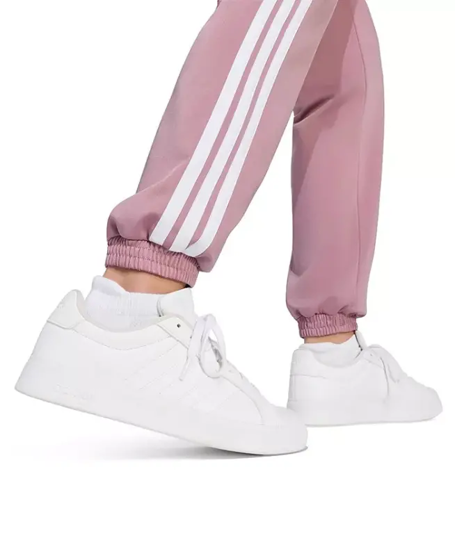Women's Tricot 3-Stripes Track Pants - Magic Mauve/white - 4