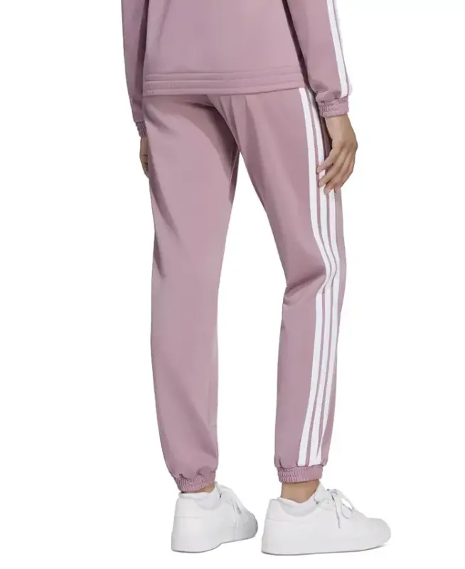 Women's Tricot 3-Stripes Track Pants - Magic Mauve/white - 5
